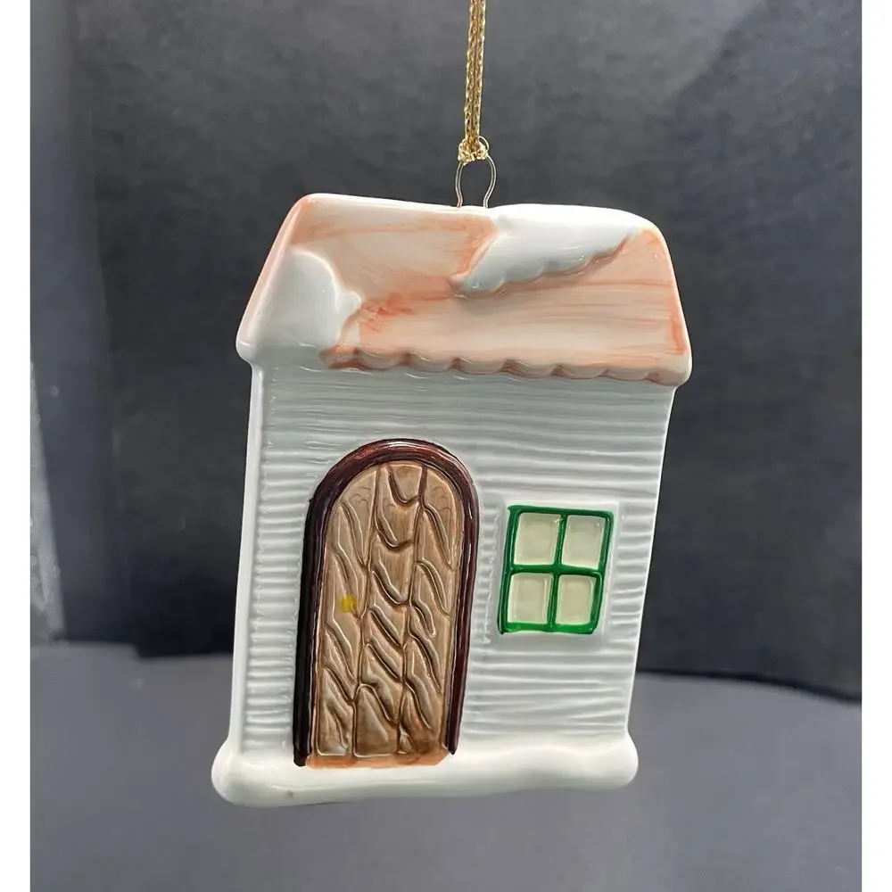 Russ Berrie Christmas Ornament Glazed Bisque Dillards Style 9371G‎ Bakery